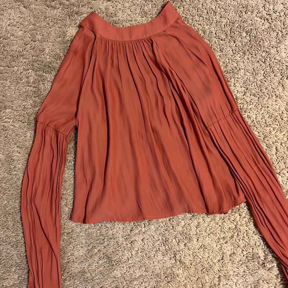 Pinky salmon blouse